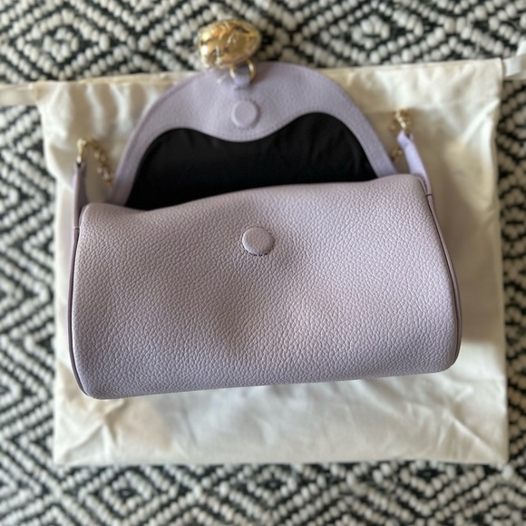 Cafune Mini Drop Duffel Lilac Leather Shoulder Bag - Picture 5 of 13